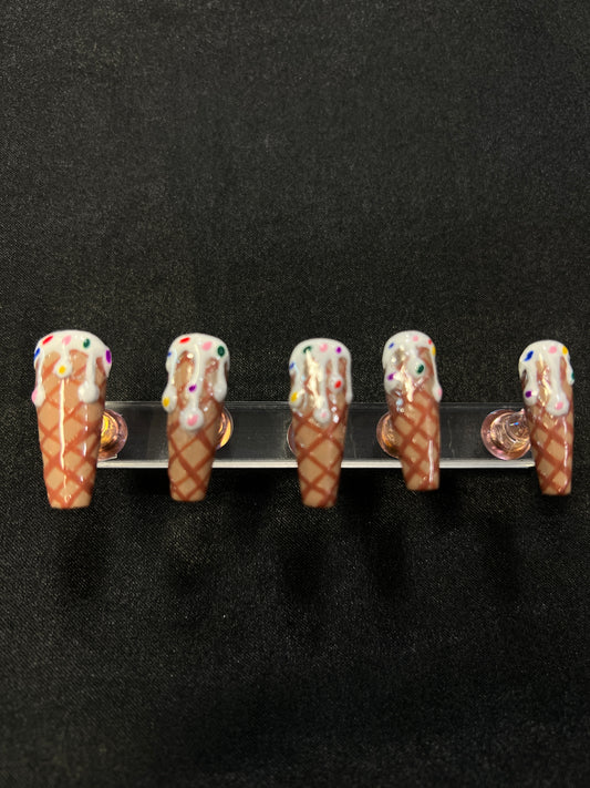 Sprinkle Me Sweet 3D Ice Cream Nails